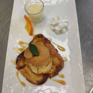 Brioche perdue aux pommes carmélisées - AU P'TIT GUEUL'TON